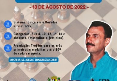 III IRT de Xadrez Rápido de Lençóis Paulista “Memorial Prof. Antonio Borcat” – 7ª Etapa da Liga do Enxadrista 2022 – CBX e FIDE